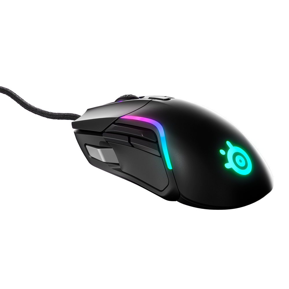 Mouse SteelSeries Rival 5 gamer USB RGB 9 button 85g