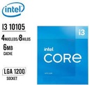 Proc. Intel Core i3-10105 3,7Ghz 4,4GHz 6Mb 4Nucleos LGA1200 10MA GEN