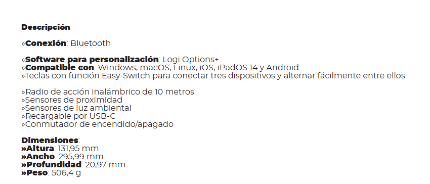 Teclado Logitech Mx Keys Mini Inalambrico con iluminacion Negro 920-010476