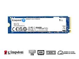 SSD Kingston NV3 M.2 de 1Tb NVME SNV3S-1000G 2280  PCIe 4.0 x 4 NVMe 6000-4000MB-s NAND 3D