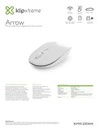 Mouse Optico Klip Xtreme KMW-335WH Blanco 2,4Ghz 4Btn 1000/1600DPI