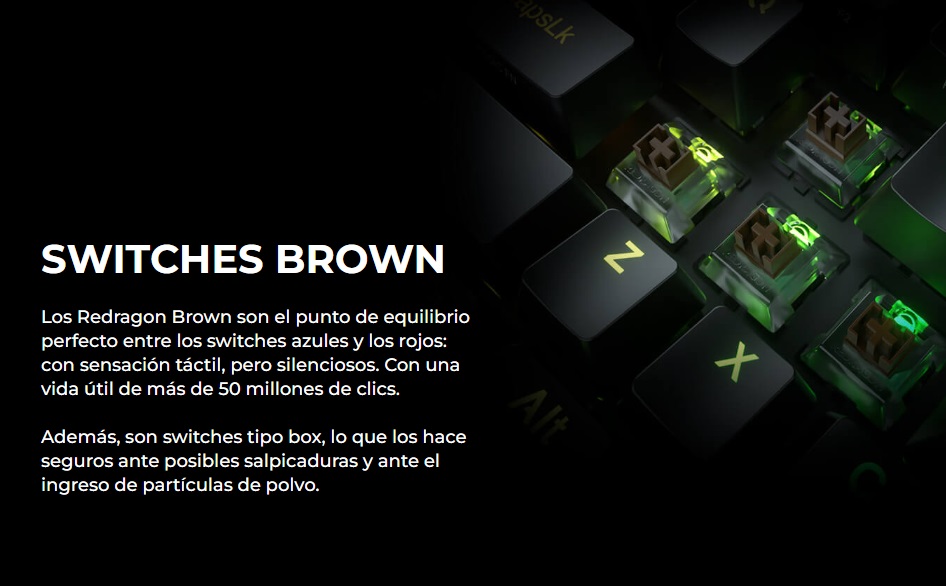 Teclado Gaming Redragon DRACONIC PRO K530-OG&GY&BK-RGB-PRO WIRELESS 60% SWITCH BROW Wired / 2.4Ghz / BT