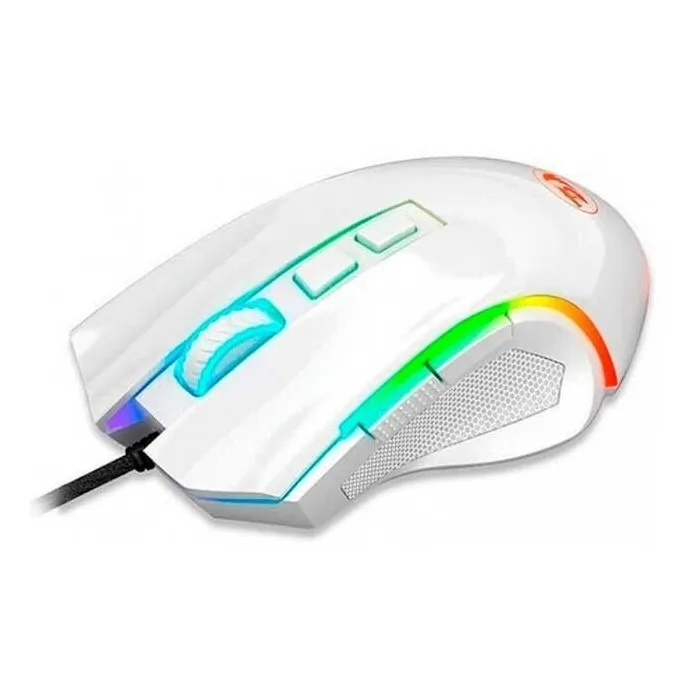 Mouse Gamer Redragon GRIFFIN M607W Blanco con 7 Botones con cable USB