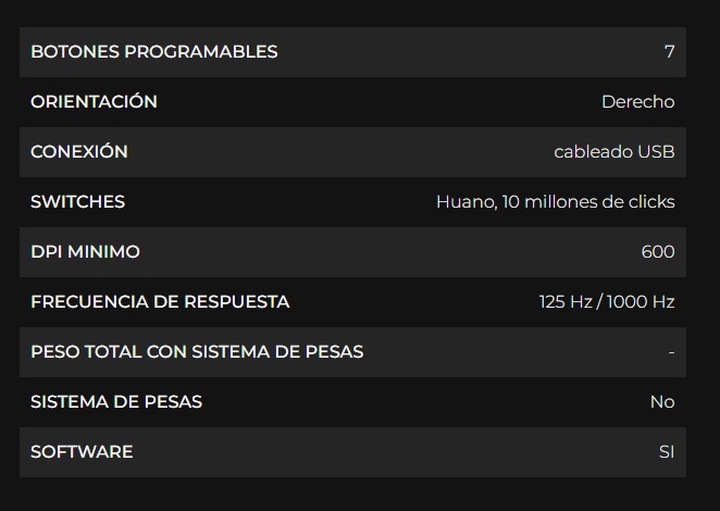 Mouse Gamer Redragon GRIFFIN M607W Blanco con 7 Botones con cable USB