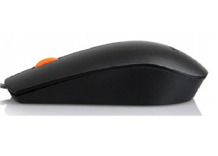 Mouse Lenovo 300 USB Black 1600 DPI para diestros y zurdos