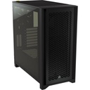 Case Corsair 4000 RS ARGB Modular Negro Temperad Glass MidTower USB-C 2USB-A CC-9011296-WW