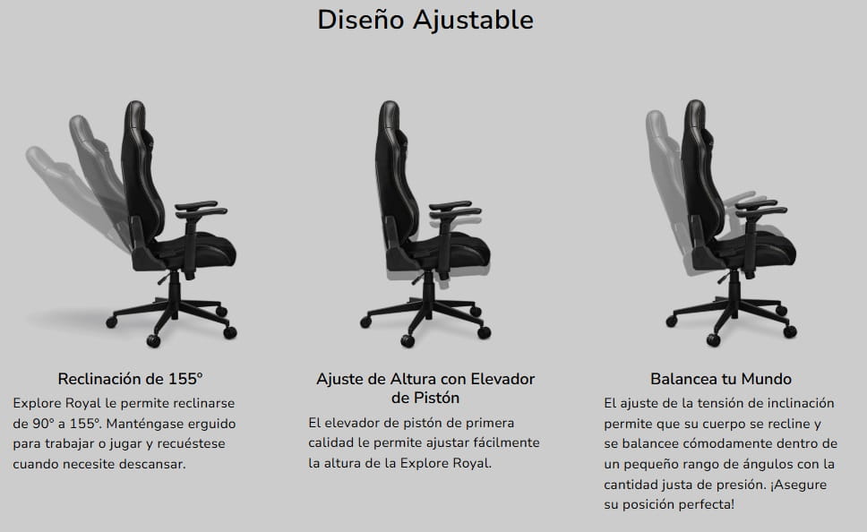 Silla Gamer Cougar Explore Royal con Reposabrazos 3D 3MEXPROB.0001