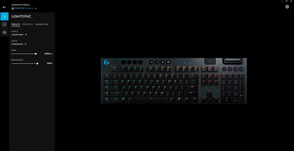 Teclado Logitech Gaming G915 Wireless Rgb Lightspeed For Gaming Negro 920-008902