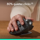 Mouse Logitech MX Ergo S Wireless TrackBall Logi Bolt Black Bluetooth Bateria Recargable 910-007261