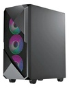 Case Gaming Gamemax REVOLT /1*USB 3.0/1*USB 2.0/2*HDD/2*SSD/CHASIS NEGRO ATX/4*VENTILADORES INTERNOS/VIDRIO TEMPLADO/SIN FUENTE