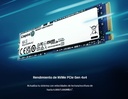 SSD Kingston NV3 M.2 de 2Tb NVME SNV3S-2000G 2280  PCIe 4.0 x 4 NVMe 6000-5000MB-s NAND 3D