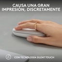Mouse Logitech wireles M350S Pebble Mouse 2 White Wireless RF - BT 4000DPI 910-007047