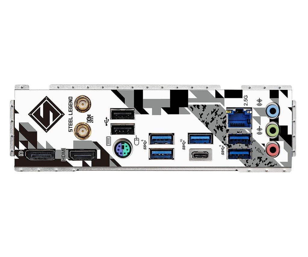 Tarjeta Madre ASROCK B760M Steel Legend 14va LGA1700 4DDR5 WIFI HDMI DP M.2 15USB PCIE5.0 mATX