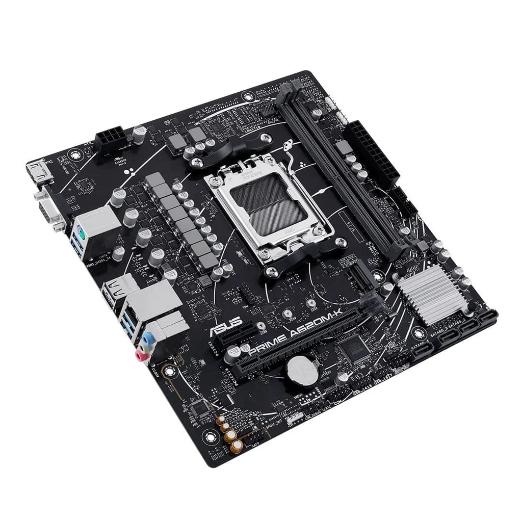 Mbo Asus Prime A620m-k Amd Am5 Ryzen 7000 2xddr5-5200 Vga Hdmi M.2 6usb Pcie4.0 Micro-atx 90MB1F40'M0EAY0