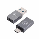 Adaptador Unnotekno Juego de adaptadores USB-A a USB-C y USB-C a OTG AD4301GY