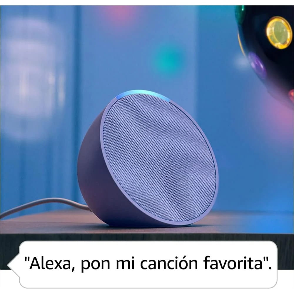 Parlante Echo Pop Inteligente Alexa Amazon Negro UPC 840268907235