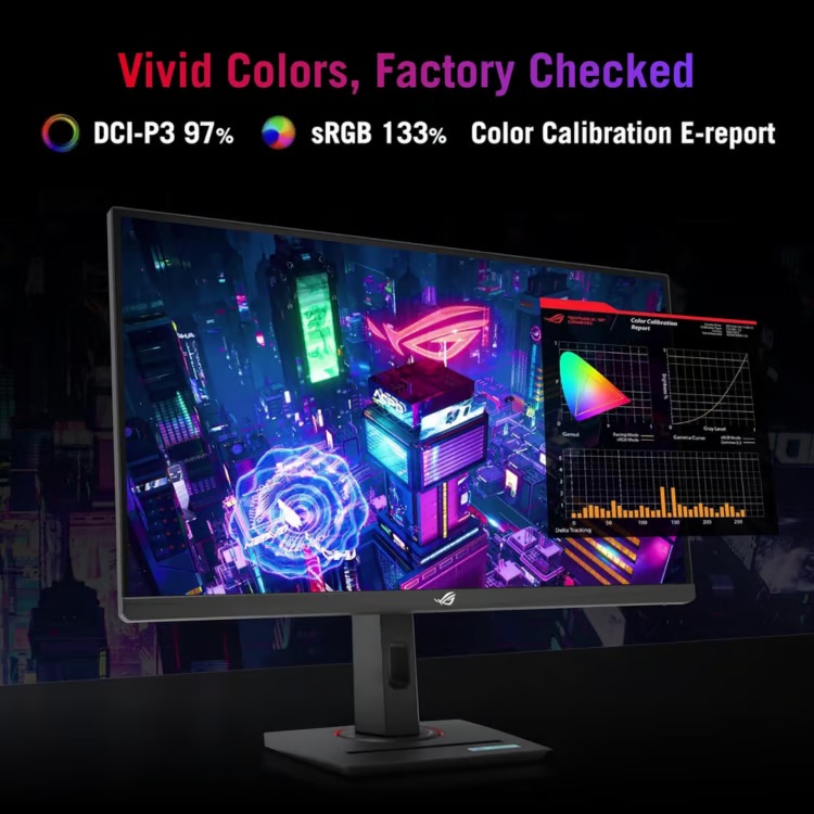Monitor LED Asus 27" XG27ACMS ROG STRIX Plano 2560x1440 320Hz 0,03Ms Fast IPS HDR10 0lm0be0'b011i1
