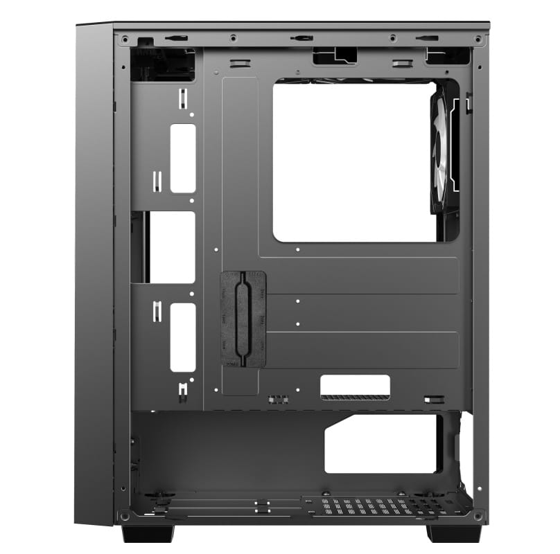 Case Gaming Gamemax PRISM /1*USB 3.0/2*USB 2.0/1*HDD/2*SSD/CHASIS NEGRO ATX/VIDRIO TEMPLADO/3*VENTILADORES INTERNO/SIN FUENTE