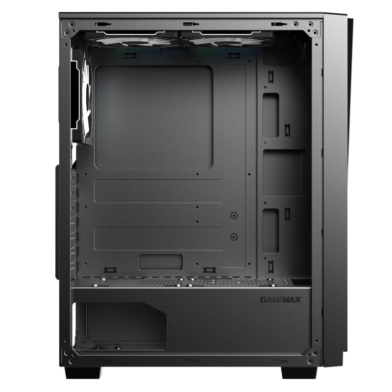 Case Gaming Gamemax PRISM /1*USB 3.0/2*USB 2.0/1*HDD/2*SSD/CHASIS NEGRO ATX/VIDRIO TEMPLADO/3*VENTILADORES INTERNO/SIN FUENTE