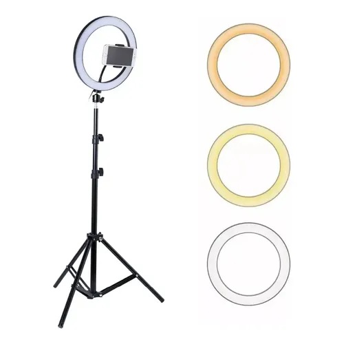 Aro de Luz soporte Tripode 10Inc Unnotekno PH1802BK