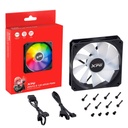Cooler XPG Vento R 120 ARGB PWM 3 Fans para pc de 120mm Vento R 120 ARGB PWM  VENTOR120ARGBPWM3C