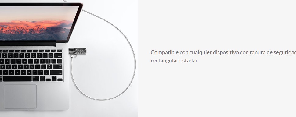 Cable Seguridad Xtech XTA110 con clave