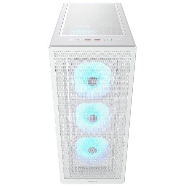 Case Cougar Gamer MX220 RGB vidrio templado Mid-Tower no incluye fuente de poder blanco 382AC80.0002