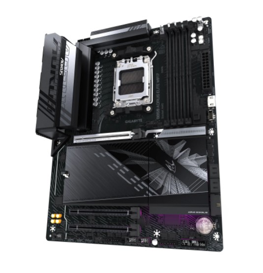 Tarjeta Madre Gigabyte B850 AORUS ELITE WIFI7 ICE AM5 Ryzen 9000 4DDR5 BT DP HDMI USB3.2 PCIe 5.0 ATX