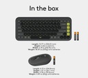 TECLADO + MOUSE LOGITECH POP ICON INALAMBRICO GRAPHITE 920-013052