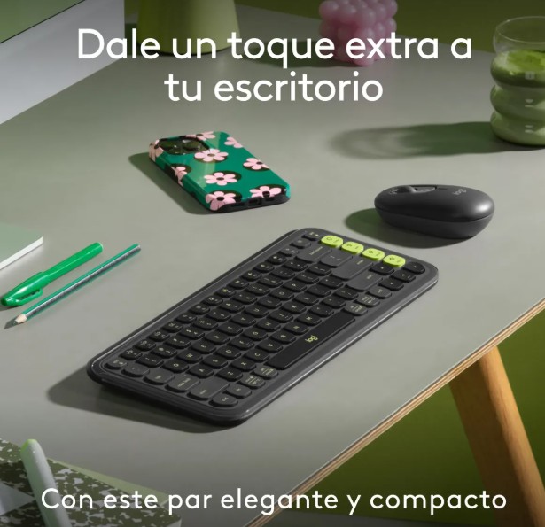 TECLADO + MOUSE LOGITECH POP ICON INALAMBRICO GRAPHITE 920-013052