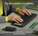 TECLADO + MOUSE LOGITECH POP ICON INALAMBRICO GRAPHITE 920-013052