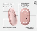 TECLADO + MOUSE LOGITECH POP ICON INALAMBRICO ROSE 920-013053