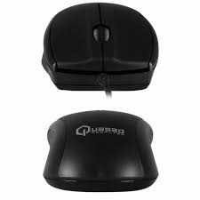 Mouse Quasad QM-703U con Cable USB Black 1000DPI