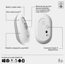 TECLADO + MOUSE LOGITECH POP ICON INALAMBRICO WHITE 920-013055