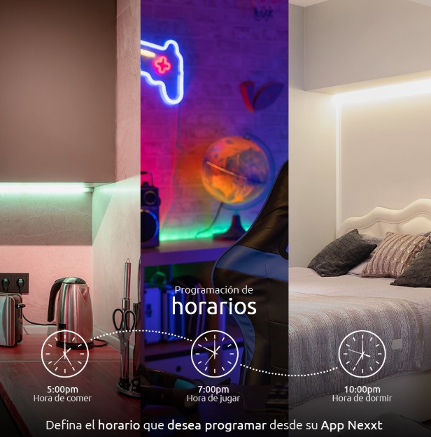 Nexxt Home NHBS613 Smart Led  Light Strip RGBIC 5m 110/220v