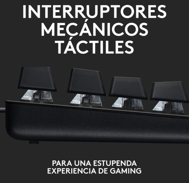 Teclado Logitech Gaming G413 TKL SE Mecanico Version Black Led White Switches Tactile 920-010442