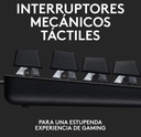 Teclado Logitech Gaming G413 TKL SE Mecanico Version Black Led White Switches Tactile 920-010442