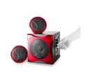 Parlantes Energy Sistem 400 Black & Red Sistema de Sonido con Subwoofer 2.1 40W RMS MP3 USB SD PN:391745