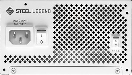 Fuente de poder Asrock Steel Legend SL-850GW 850 watts certificacion 80 plus gold modular ATX blanca