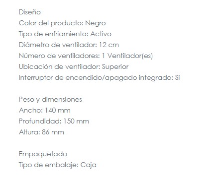 Fuente de Poder Gigabyte P650G PG5 80Plus Gold ATX GP-650G PG5