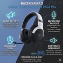 HEADSET RAZER KAIRA X WIRED GAMING PARA PS4 - PS5 Microfono Cardioide RZ04-03970700-R3U1