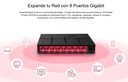 Switch Mercusys MS108G de 8 Puertos RJ45 10/100/1000 Gigabite