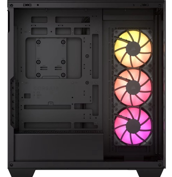 Case Corsair 3500 ARGB Mid-Tower Temperad Glass N-PS 3Vent-RS120 Black CC-9011278-WW