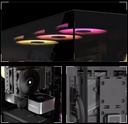 Case Corsair 3500 ARGB Mid-Tower Temperad Glass N-PS 3Vent-RS120 Black CC-9011278-WW