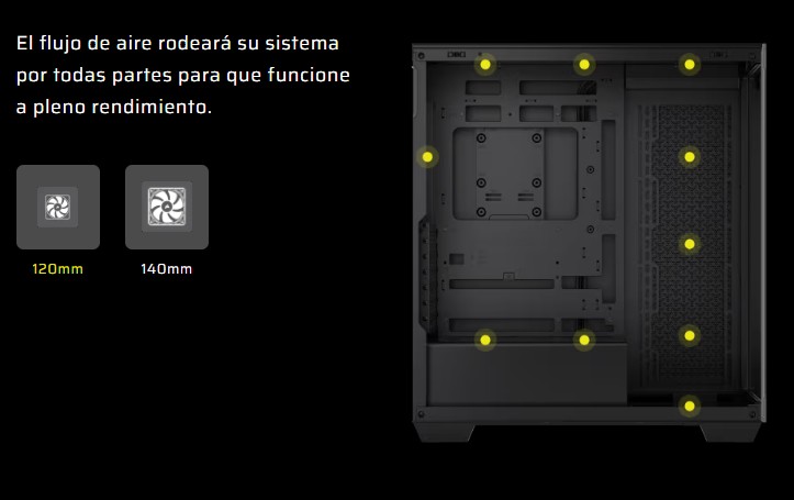 Case Corsair 3500 ARGB Mid-Tower Temperad Glass N-PS 3Vent-RS120 Black CC-9011278-WW