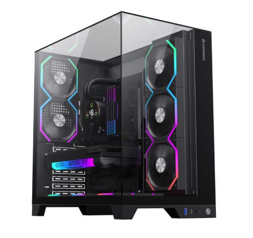 Case Gaming Gamemax Infinity Pro Black ATX con Vidrio Templado y USB tipo C