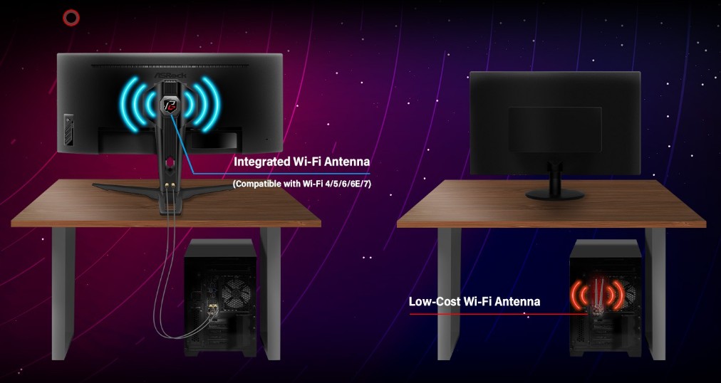 MONITOR ASROCK PG32QF2B PHANTOM GAMING 31.5Inch LED 2560x1440-165Hz 2HDMI DP Black