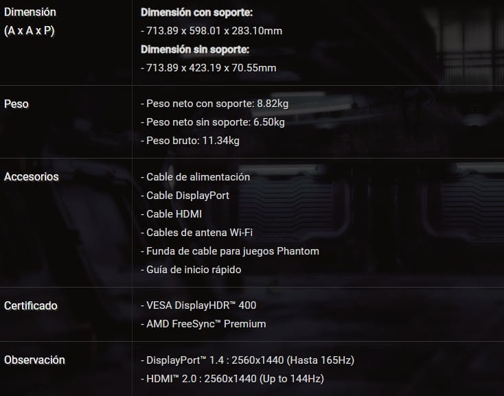 MONITOR ASROCK PG32QF2B PHANTOM GAMING 31.5Inch LED 2560x1440-165Hz 2HDMI DP Black
