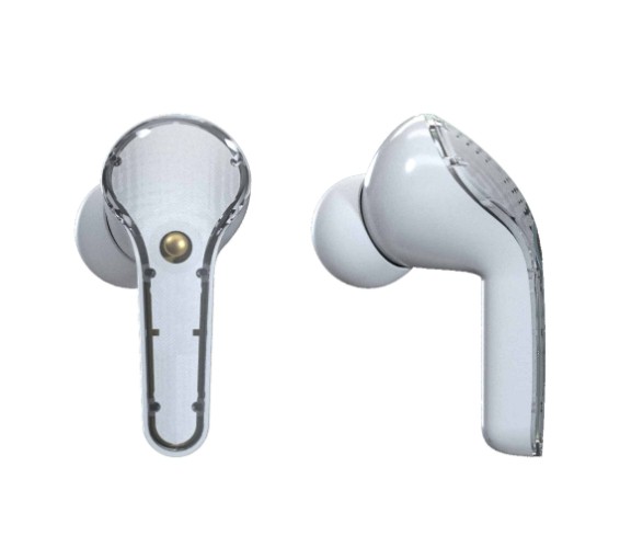 Audífono + micrófono UnnoTekno HS7508WT colors earbuds inalambricos TWS blanco