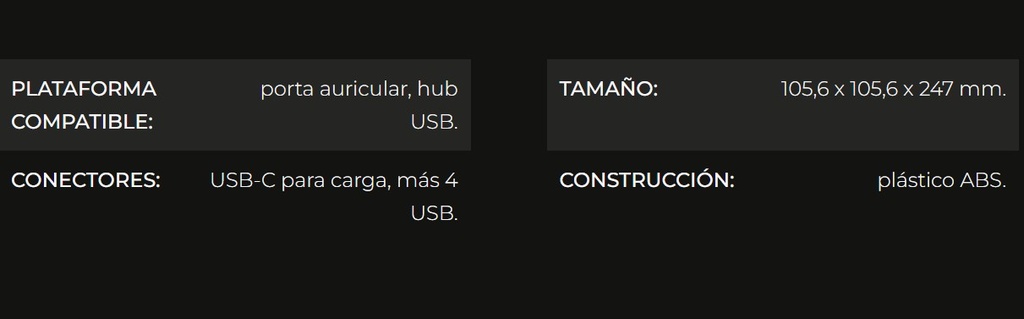 Stand para audifono Redragon Scepter pro rgb 4 usb HA300